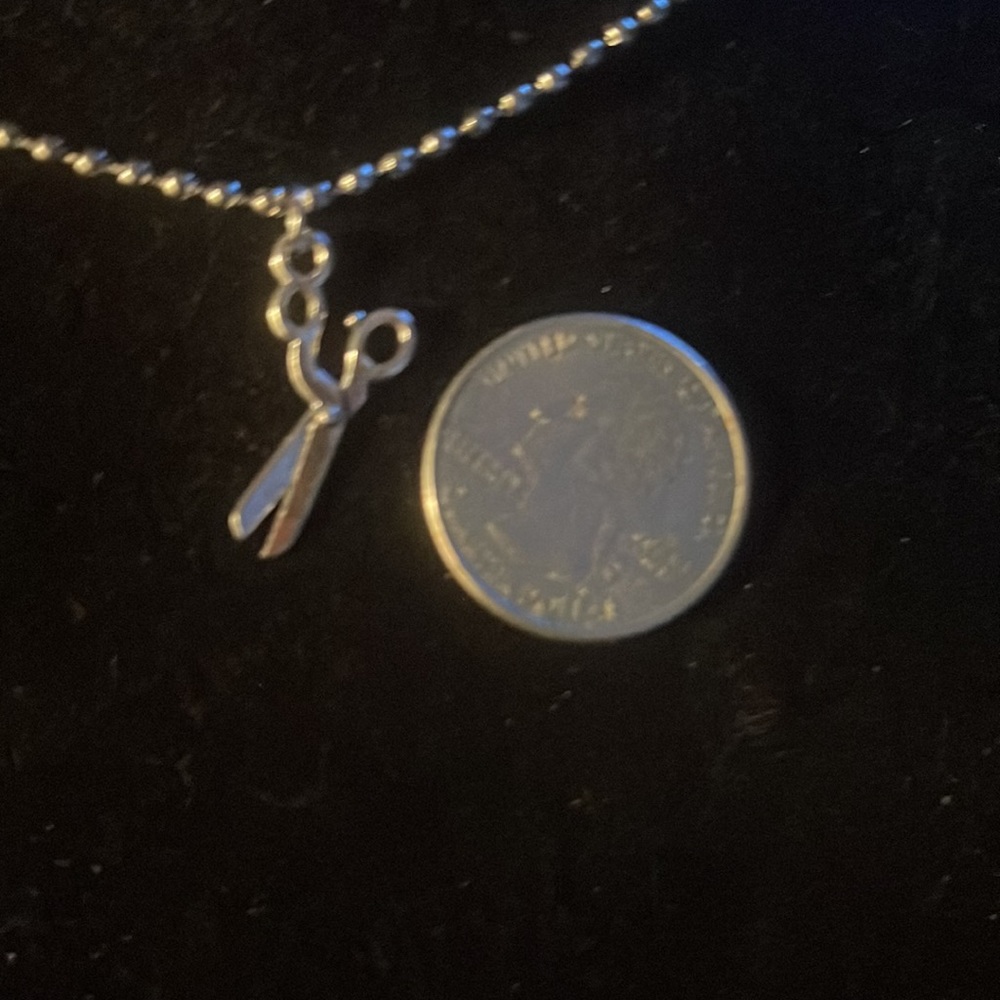 Necklace Charm (“Scissors”) Pendant - Picture 2 of 3